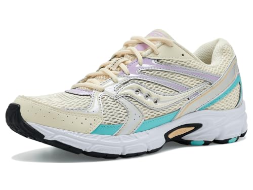 Image of Saucony Unisex Ride Millennium Sneaker, Cream /Multi, 9