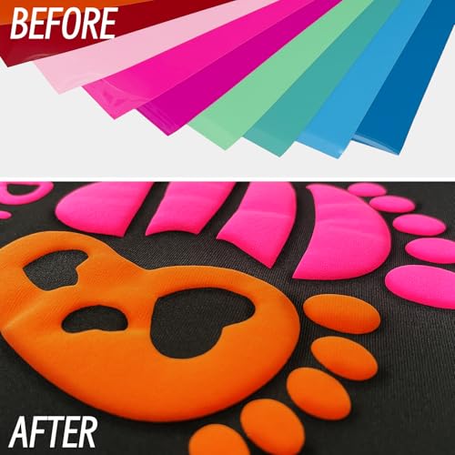 Image of Turquoise Puff Vinyl Heat Transfer - 12 inch x 5ft 3D Puff HTV Vinyl, Puffy Iron-On for Fabrics, Perfect for T-Shirts, Bags, Pillows, Compatible with Cricut & Cameo