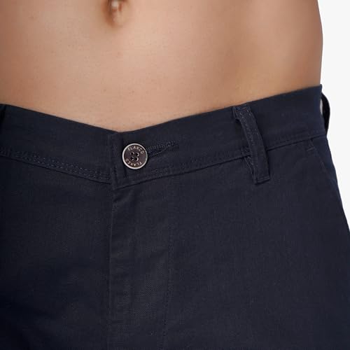 Image of Men's Regular Fit Linen Trousers | Slim Fit Lightweight Casual Pants | Stylish Dress Pants for Office or Travel | Premium Luxury Linen Trouser Pant with Breathable Comfort