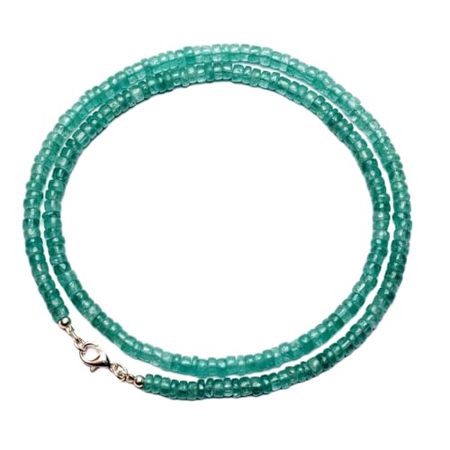 Collier de perles d'apatite bleue accessoire de cou bien-être