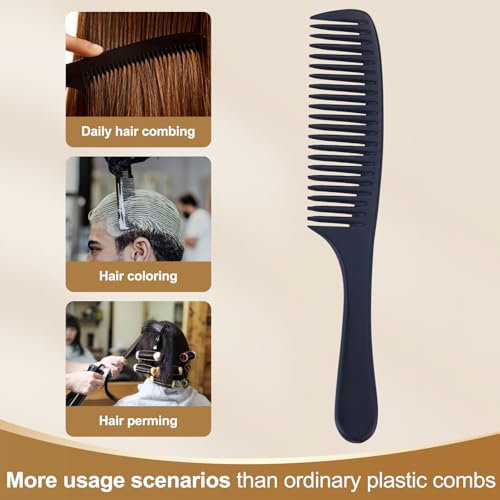 Peine ancho antiestático Perfehair negro 21.6 cm miniatura 5