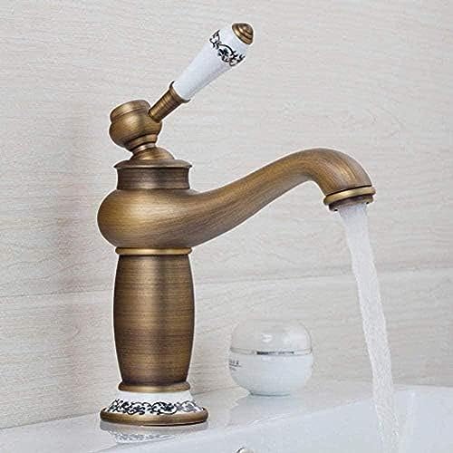 Robinet en laiton antique mitigeur retro pour evier et vasque de salle de bain