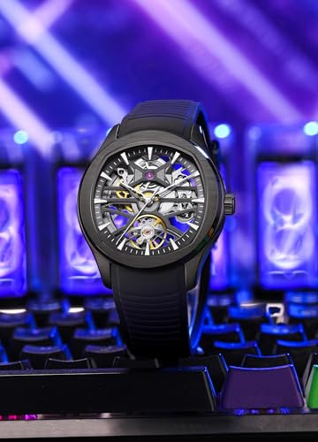 Image of ALIX AL2924 Automatic Mechanical Wrist Skeleton Stainless Steel Band Waterproof Luminous Analog Watches