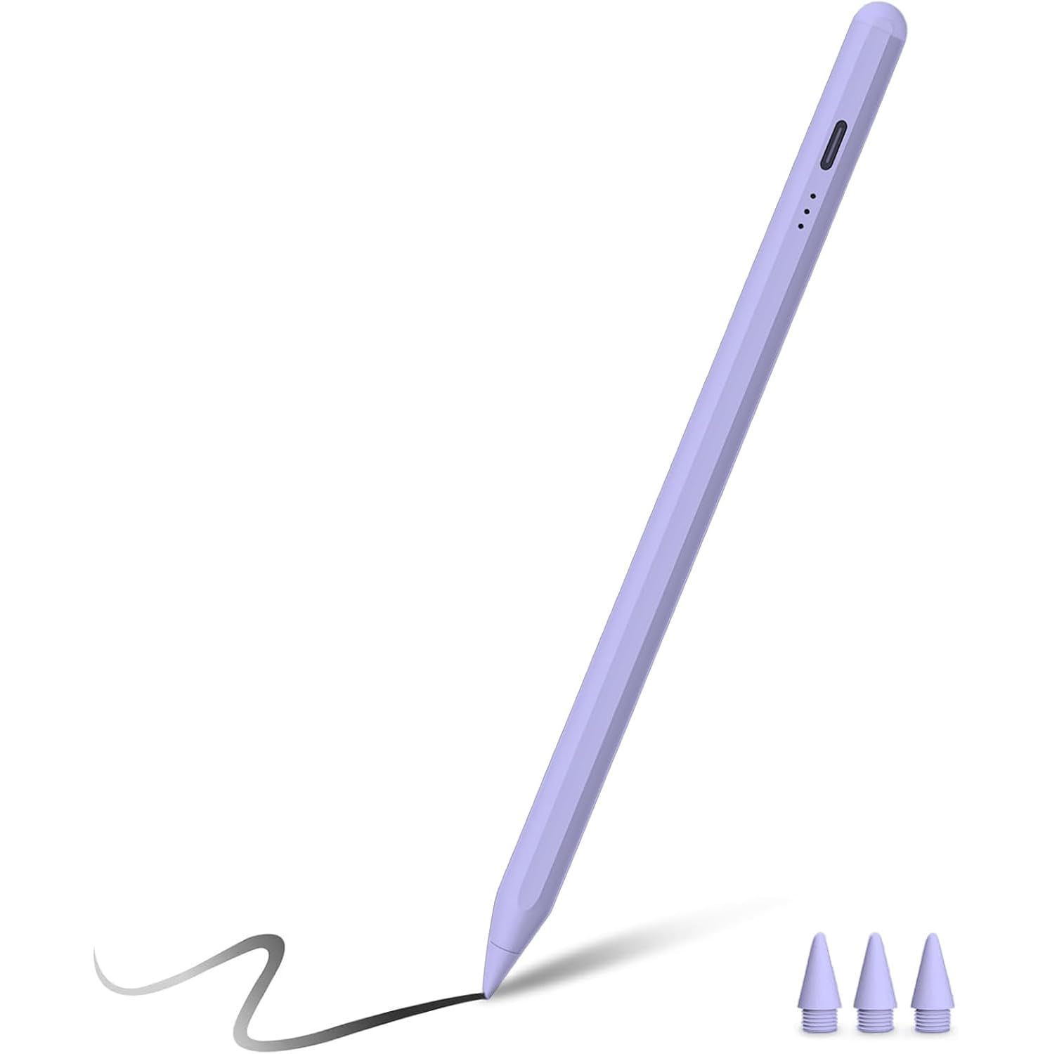 Stylus Pen für iPad (2025–2018), Neigungsempfindlichkeit, Handflächenablehnung, Schnellladestift, iPad Pencil für iPad 11. A16/10/9/8/7/6. & Pro 13/12.9/11(M5/M4) & Air 13/11(M3/M2) & Mini A17 Pro/6