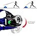 Headlamp, Super Bright LED Headlamps 18650 USB Rechargeable IPX4 Waterproof Flashlight with Zoomable Work Light, Hard Hat Light for Camping, Hiking, Outdoors (Blue)