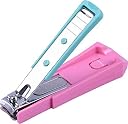 AK Fashion Stainless-Steel Nail Cutter with Detachable Plastic Cover Body, Multicolour gallery image