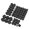Motorcycle Bolt Covers Head Bolts Engine Toppers Caps Kit for Harley 2017-2025 Touring Road King Street Glide Electra Road Glides 2018-2025 Softail Fatbob Breakout (Black, Aluminum)