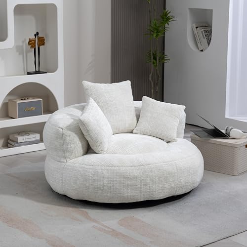 FammyLoft Bean Bag Chair with Three Pillows, Beanbag Chair for Adults &...