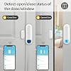 Zigbee Contact Sensor for Door and Window, Zigbee Hub Required, Winsdow Sensor 24h Monitor, Zigbee Door Sensor Compatible with SmartThings, Home Assistant