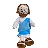 1 Pcs Jesus Kuscheltier Jesus-Plush My Friend Jesu-Plush Jesu-s PlüSchfigur Christus ReligiöSer Retter Jesu-s PlüSch Puppe My Friend PlüSchfigur(Blau)