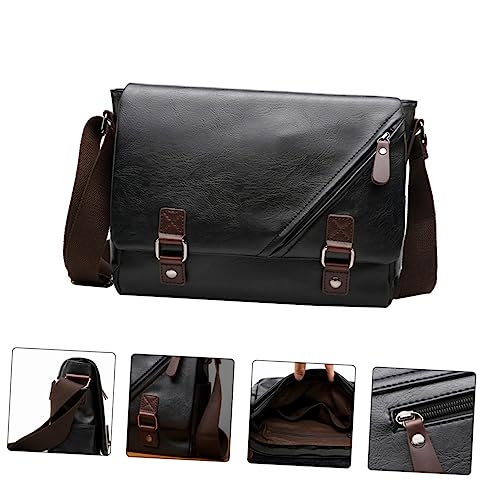 Men's Briefcase Envelope Bag Pu Business Travel Shoulder Bag Large Capacity2
