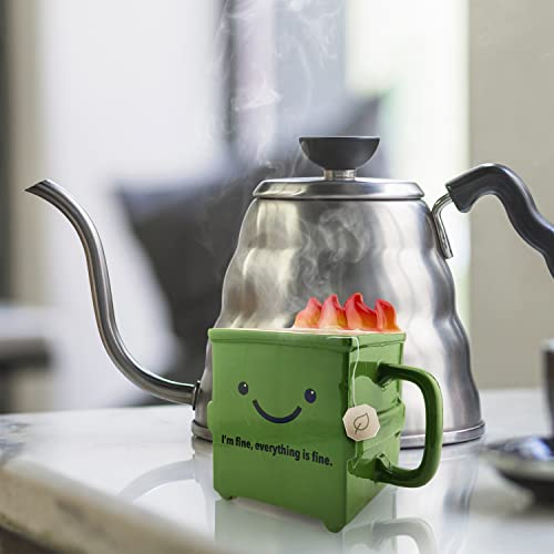 Mug Dumpster Fire Cerámica 20oz Capacidad miniatura 5