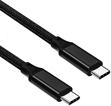 USB C to USB C Cable, 3.2 Gen 2 USB-C Cable 10ft - 4K UHD 20Gbps USB C Cable 100W PD Fast Charging Cable for Thunderbolt 3, Oculus Quest, MacBook Pro, iPad Pro, Galaxy S20, Nylon Braided, Black.