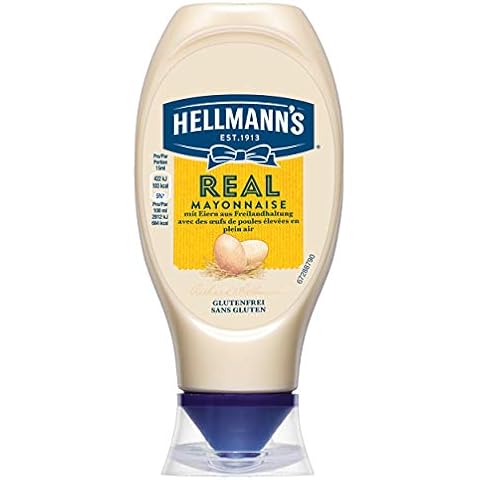 Hellmann's Real Mayonnaise (mit Rapsöl, ideal als Pommes und Burger Sauce und für Salat Dressings) 2er Pack (2 x 430ml) Cover