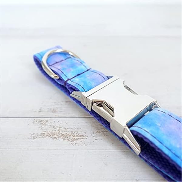 MJWDP Collari del cane del modello del designer for piccoli cani grossi personalizzati ID Collare for cani e guinzaglio Set di fibbia in metallo Fibbia a farfalla Pet Collar Symphony