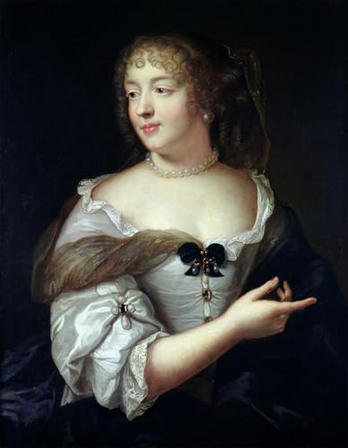 Impression toile portrait de Marie De Rabutin Chantal 60x90cm art mural classique