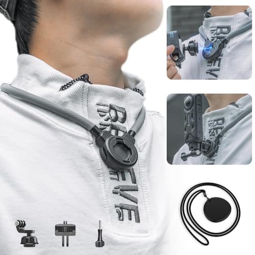 Soporte cuello contra vibraciones para evitar caídas de GoPro en deportes