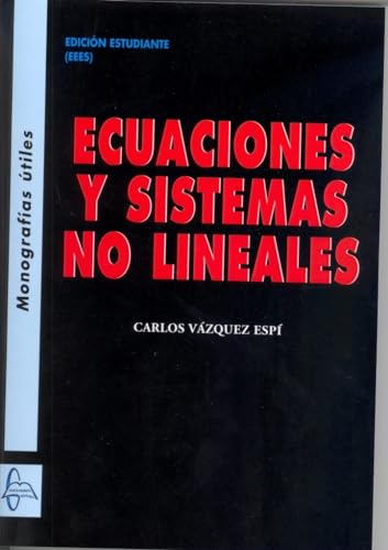 Portada de Ecuaciones y Sistemas no Lineales