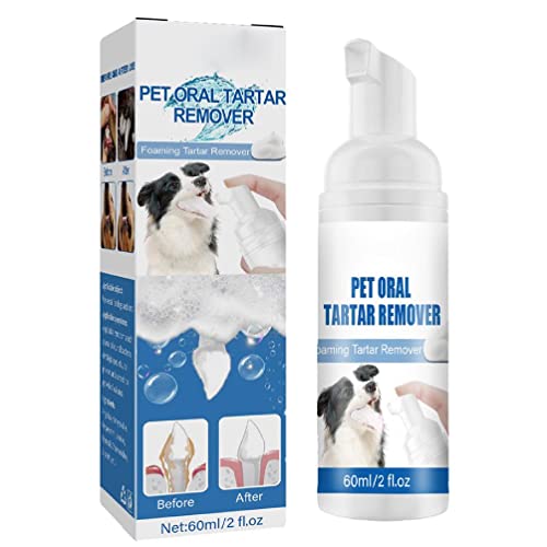 Espuma removedora de tártaro para cães eliminar placas de mau hálito Material natural Higiene bucal