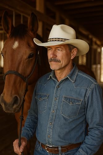 Image of Gamboa 100% Natural Horsehair Hat Bands for Cowboy and Panama Hats for Men and Women Western Hat Bands