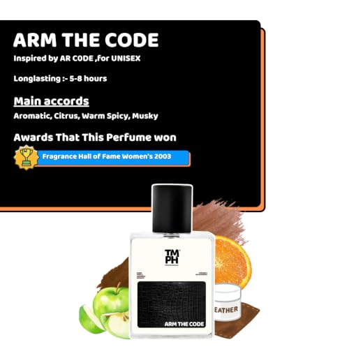 Image of TMPerfumehouseAR The code Eau De Parfum (EDP) | Long Lasting Unisex Perfume Spray | Floral, Aromatic, Amber, Vanilla & Warm Spicy Fragrance | Luxury Scent | Gift for Him & Her| 50ml