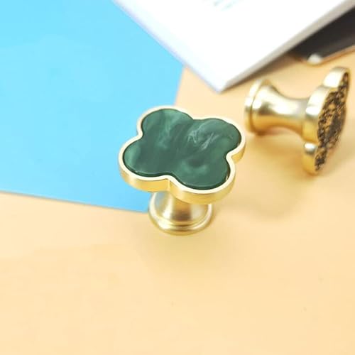 Miniatura 3 de 6 pomos de trébol para pintura de tinta, pomos de cajón para armario, manijas de armario para el hogar, baño, tiradores multiusos, pomos de aleación