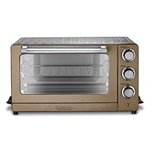 Cuisinart TOB-60N1CS Convection Toaster Oven Broiler, 19.1″(L) x 15.5″(W) x 9.8″(H), Copper Stainless Steel