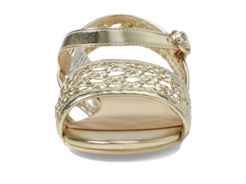 Janie and Jack Girl's Metallic Basket Weave Sandals (Toddler/Little Big Kid)2