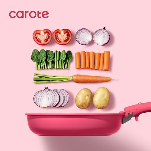 CAROTE 15pcs Pots and Pans Set Non Stick Cookware Set Detachable Handle - image 8