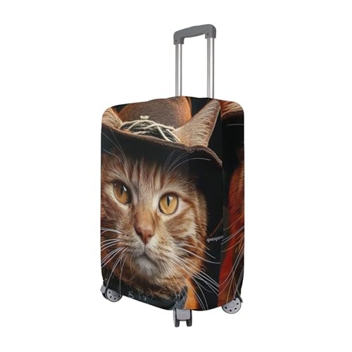 Suitcase Covers for Luggage Protector Cat Funny Cute Animal Washable Aesthetic Travel Suitcase Accessories, M, Fits 22-24 Inch Case3