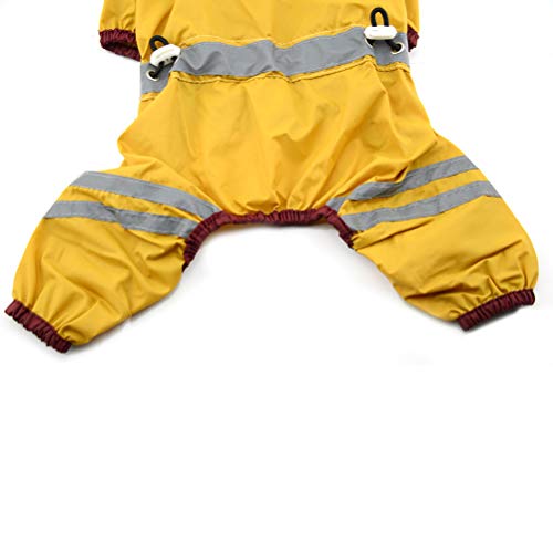 Capa de chuva de PVC para cachorros Capa de chuva de uma camada para cachorros impermeável respiráve