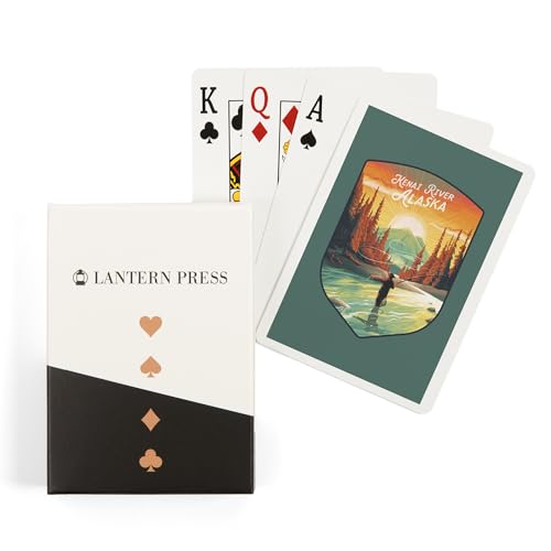 Baraja de Poker Lantern Press Kenai River Alaska 52 cartas