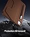 ESR for iPad Pro 13 Inch Case (M5/M4) 2025/2024, Rotating Case with Removable Magnetic Cover, Adjustable Portrait/Landscape Stand, 9 Standing Angles, Shift Series, Brown