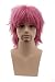 COSPLAZA Cosplay Wig Short Pink Anime Full Hair Synthetic Wigs with Net