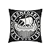 1 federa decorativa per cuscino vecchio nordico vichingo Drakkar antico scandinavo runico decorativo federe per cuscini quadrati in poliestere morbido per soggiorno divano divano letto federe
