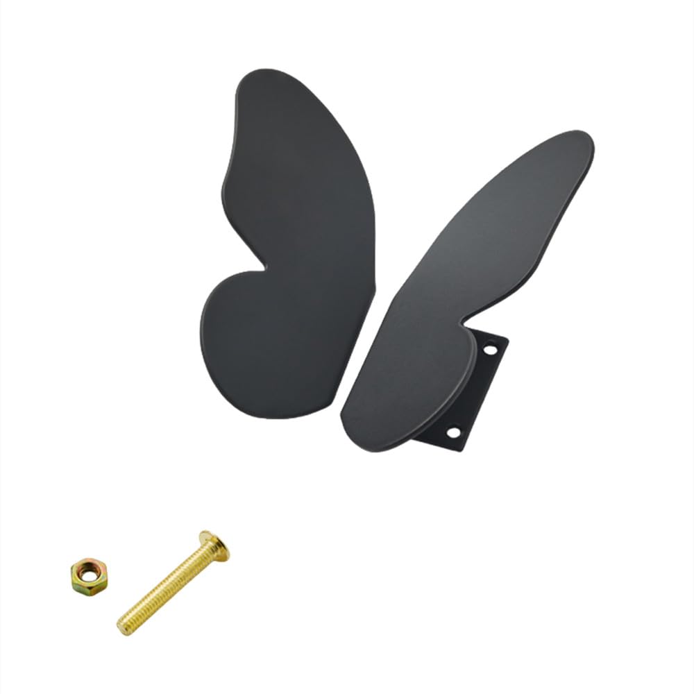 Poignée en laiton massif papillon noir et doré pour meuble chic