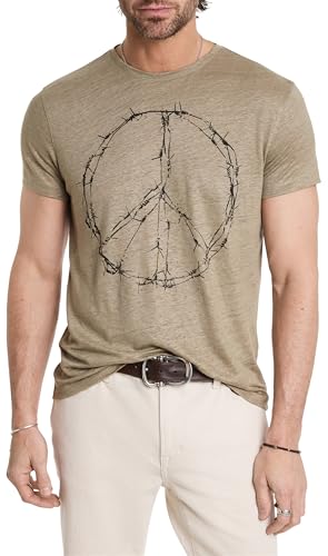 John Varvatos Men's Barbedwire Peace Tee
