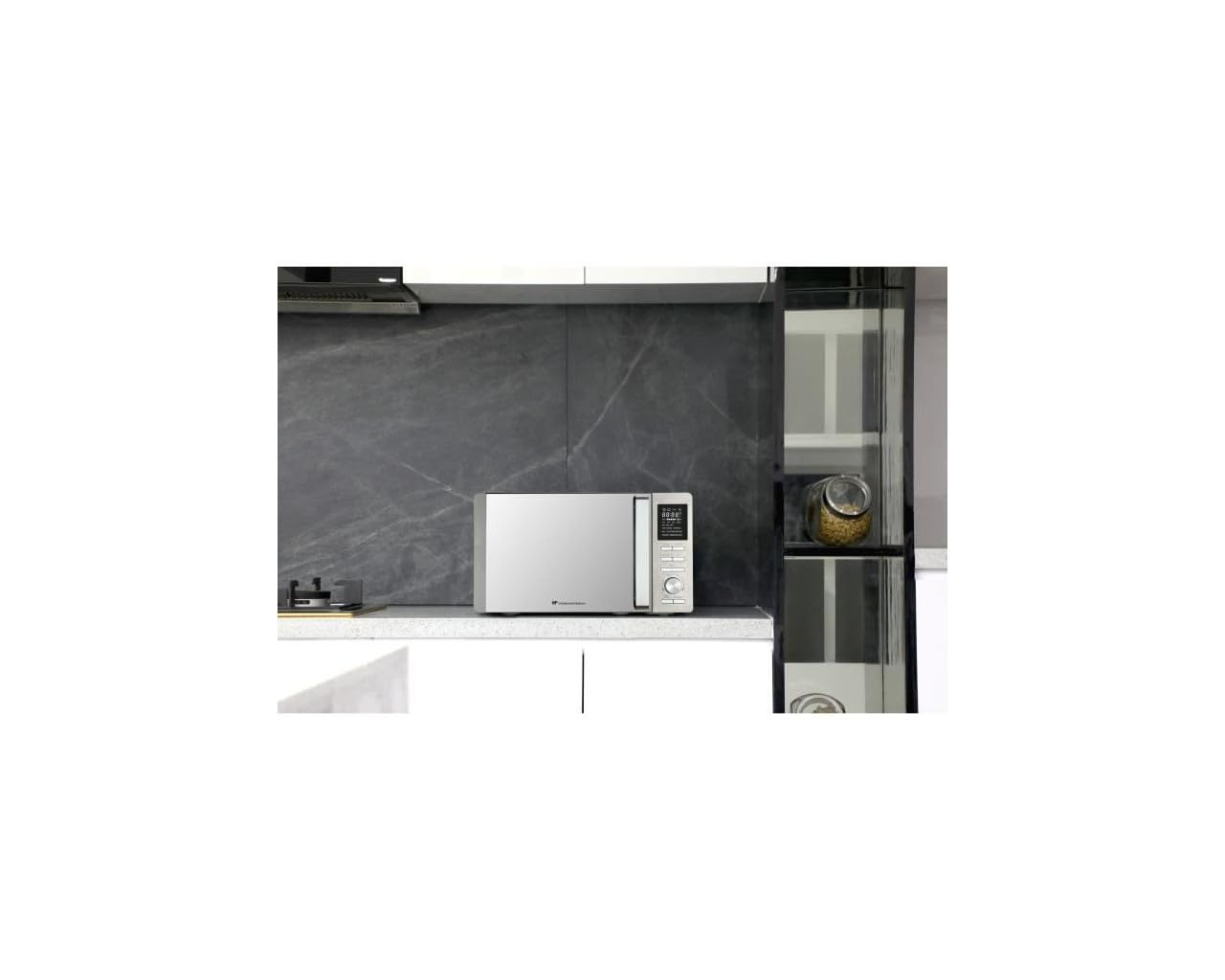 Micro-ondes combiné - CONTINENTAL EDISON - CEMO25SG13S3 - Silver - 25 L - Porte Miroir - 1400 W - Grill 1200 W - Convection 1200 W