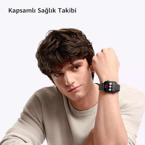 HUAWEI WATCH FIT 3 Akıllı Saat, iOS ve Android ile uyumlu, 1.82 inç AMOLED Ekran, Ultra İnce Tasarım, Kapsamlı Sağlık Takibi, Kapsamlı Sağlık Yönetimi, 10 Güne Kadar Pil Ömrü, Beyaz - Görsel 5
