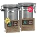 Produktbild TronicXL 2x XL Kräuter Aufbewahrungsdose 500ml luftdicht kompatibel mit Boveda + Pack 62% Größe 8 Grow Aufbewahrung Ernte Dose Zubehör für Growbox