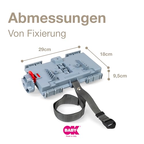 OKBABY- Zusätzliche Gepäckträger-Befestigungshalterung für den Kinderfahrradsitz Baby Shield
