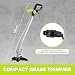 DEKOPRO 250W Electric Grass trimmer, 23cm Corded Twin-line Trimmer with Automatic Feed for Lawn, Garden, Weed & Edging(Extension Cord Not Included)