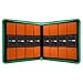 Ultra Pro E-15741 Ultra Pro-12 Pocket Zippered Pro Binder-Green, M