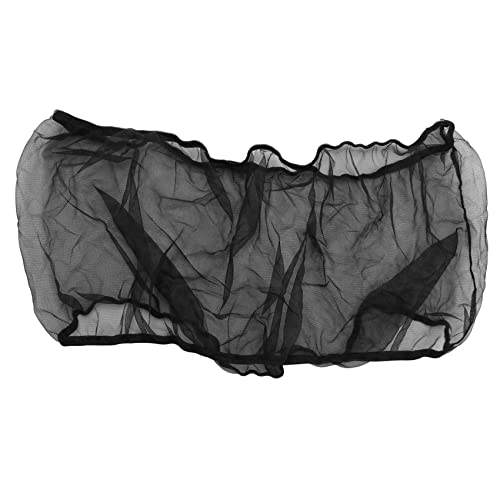 Pqahffowr Jaula para pájaros jaula de pájaros jaula de pájaros jaula de pájaros de nylon cubierta de falda guardia de guardia (Negro)
