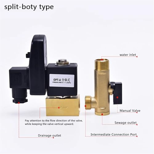 Vanne de vidange à minuterie électrique AC 220V filetage DN15 - 3