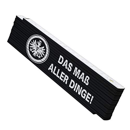 Preisvergleich Produktbild Eintracht Frankfurt Zollstock / Gliedermaßstab / Schmiege 200 cm - plus gratis Aufkleber forever Frankfurt