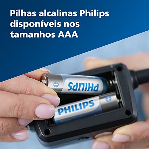 Pilha Philips alcalina AAA 1.5V com 4 unidades LR03P4B/59