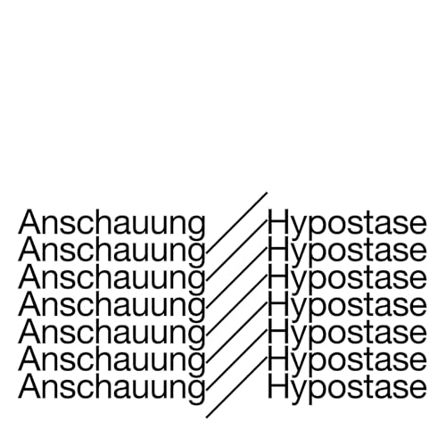 Couverture de Anschauung/ Hypostase