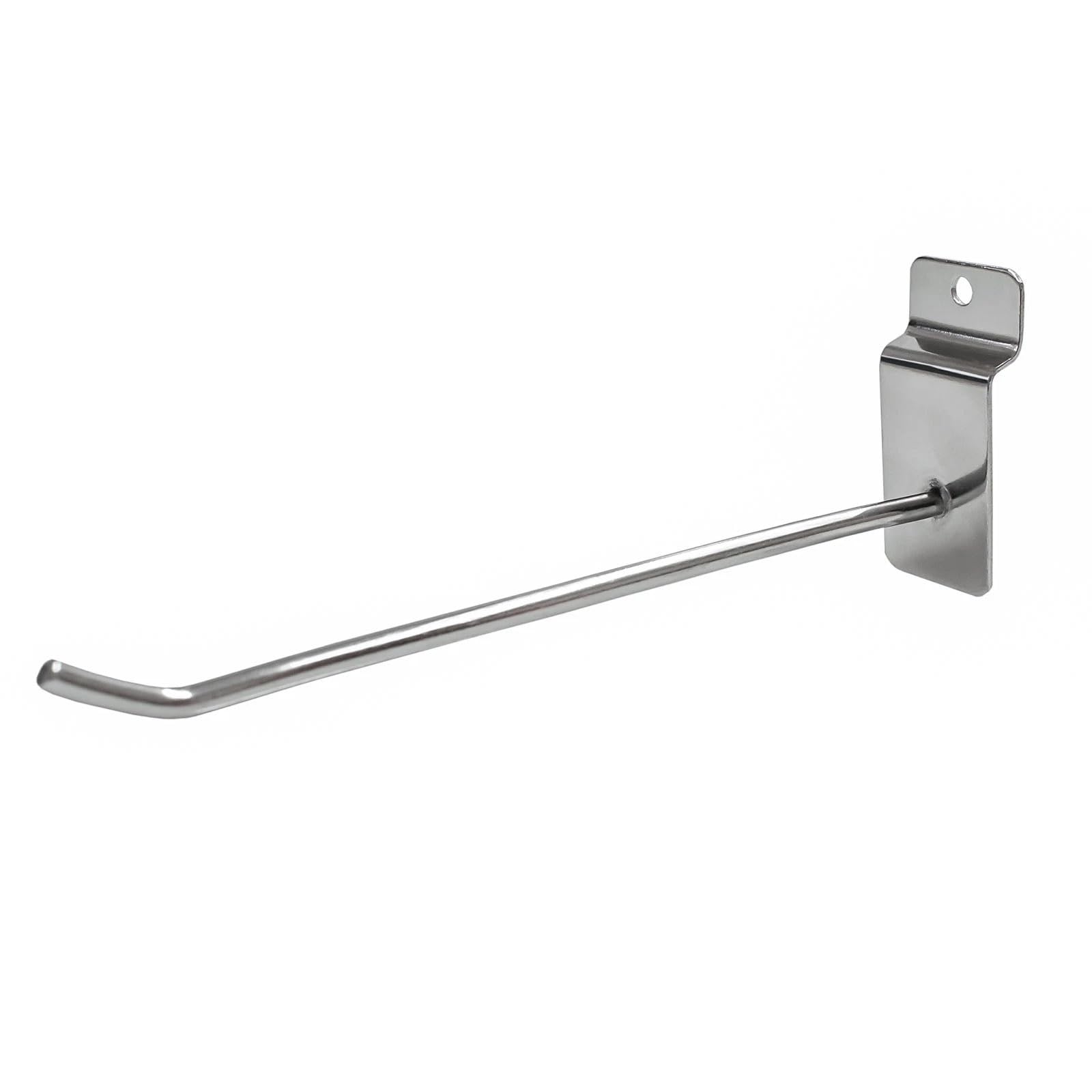 ALUNA 20pcs 12-inch Heavy Duty Stainless Steel Slat Wall Hooks, Multi-Use for Store, Garage, Room