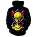 LuxeCove Softball Drip Hoodie for Adults Men Women, Neon Pullover Sweatshirt, Gift for Players and Fans, Game Day Style